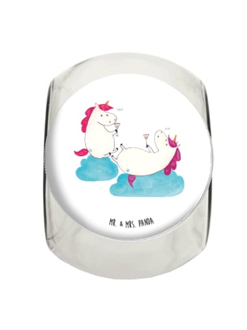 Mr. & Mrs. Panda Bonbonglas Einhorn Sekt ohne Spruch in Weiß
