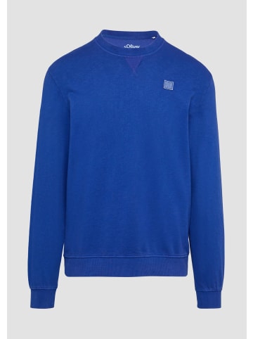 s.Oliver Sweatshirt in 5612_ozeanblau