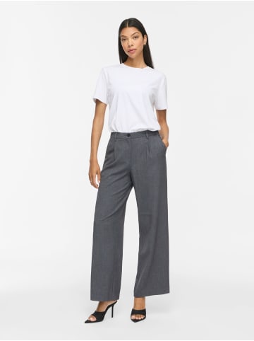 Vila VIKARI RW WIDE WVN PANT in Dark Grey Melange