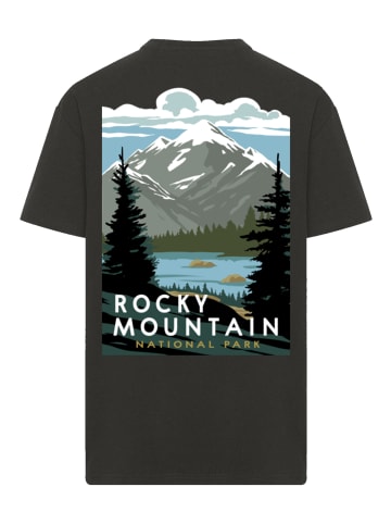 F4NT4STIC Oversize T-Shirt US National Parks Rocky Mountain National Park in schwarz