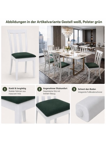 MCW 2er-Set Küchenstuhl G46, Naturfarbenes Gestell, schwarz