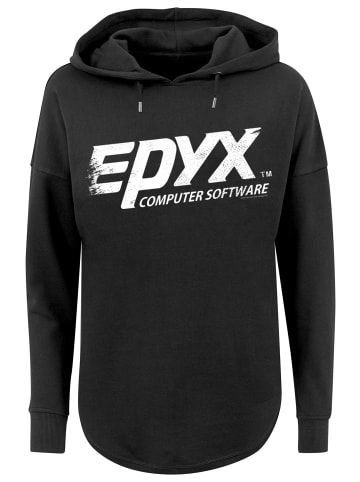 F4NT4STIC Oversized Hoodie Retro Gaming EPYX Logo in schwarz