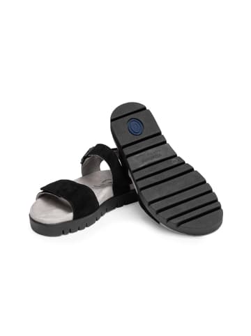 VITAFORM Samtziegenleder Sandalen in schwarz