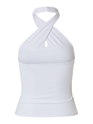 Pieces Neckholder-Top in Bright White