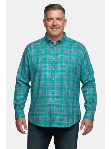 Men Plus Hemd in smaragdgrün