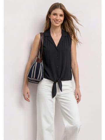 Street One Blousetop mit Bowling-Kragen in Black