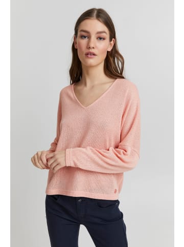 Oxmo V-Ausschnitt-Pullover in rosa