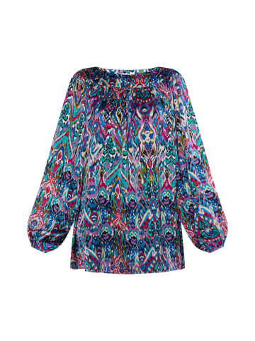 VIRITA Women Bluse in Blau Mehrfarbig