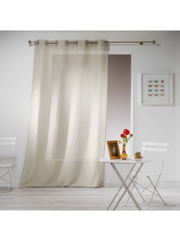 Douceur d’Intérieur Gardine mit Ösen HALTONA in Beige, 140 x 280 cm