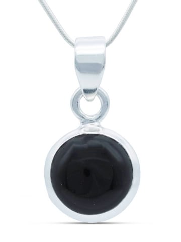 mantraroma 925er Silber - Ketten (L) 14 x (B) 26 mm mit Onyx