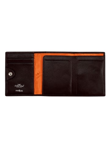 Golden Head Capri Geldbörse RFID Schutz Leder 8 cm dunkelbraun