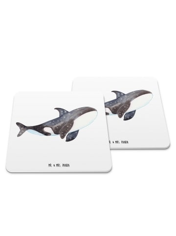 Mr. & Mrs. Panda Untersetzer Orca ohne Spruch in Weiß