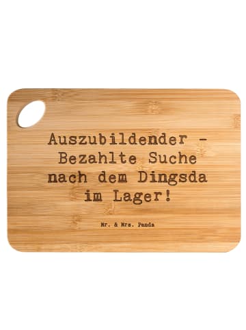 Mr. & Mrs. Panda Schneidebrett Spruch Auszubildender Abenteuer m... in Braun