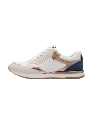 Tamaris Niedrige Sneaker mit Schnürung Weiß