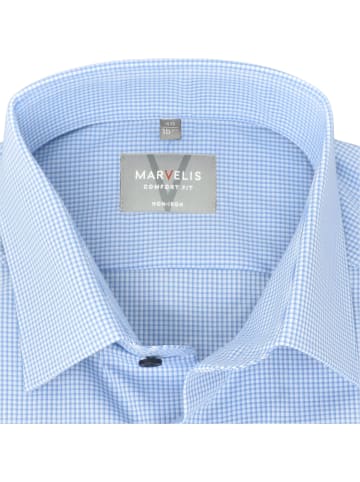 MARVELIS Comfort Fit Businesshemd in Hellblau