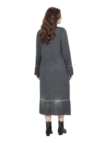 Ulla Popken Jerseykleid in graphitgrau