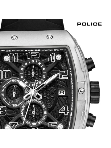 Police Multifunktion-Armbanduhr Police Coswig schwarz extra groß (ca. 42x50mm)