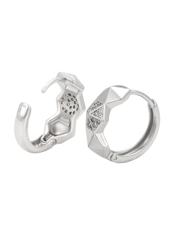 faina Women Huggie Earrings in Silver