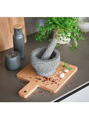 Zeller Mörser aus Granit ELVO in Grau, Ø 14 cm