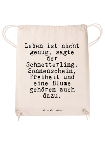 Mr. & Mrs. Panda Baumwolltasche Leben ist nicht genug,... mit Sp... in Creme