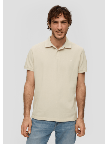 S. Oliver Polo-Shirt kurzarm in Beige