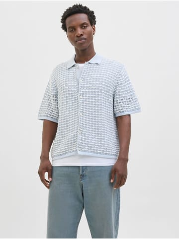 Jack & Jones Gestricktes Hemd in Skyway