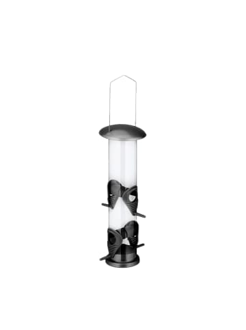 relaxdays Vogelfutterspender in Schwarz - (B)13 x (H)42 x (T)13 cm