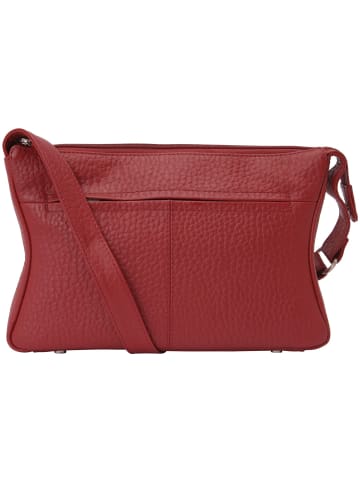 VLD VOi Leather Design Hirsch Umhängetasche Leder 27 cm granat