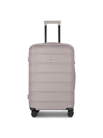 D&N South Dakota 4 Rollen Trolley M 66 cm mit Dehnfalte in champagner