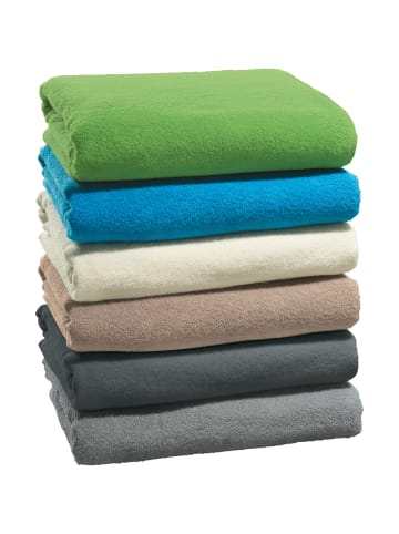 Erwin Müller Velours-Frottier Frottierdecke in hellgrau