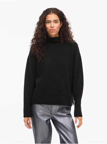 Vila Strickpullover in Black