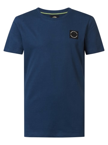 Petrol Industries T-Shirt mit Logo Sunkissed in Blau