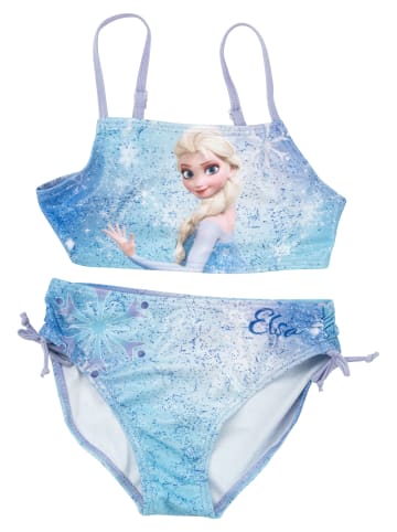 Disney Frozen Disney Die Eiskönigin Bikini Elsa Frozen Zweiteiler Schwimmanzug in blau