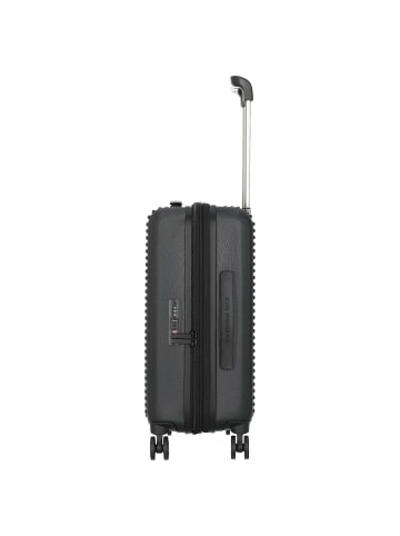 Mandarina Duck Tank Case - 4-Rollen-Trolley 55 cm erw. (china blue) in schwarz
