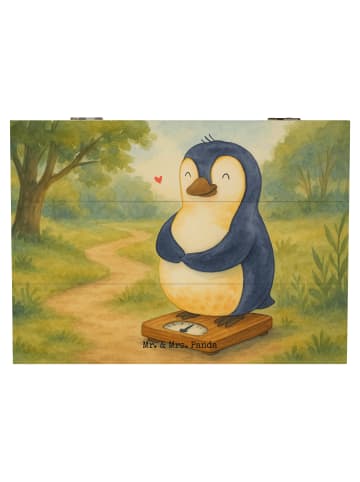 Mr. & Mrs. Panda Aufbewahrungsbox Pinguin Diät Design ohne Spruch in Weiß