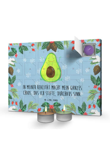 Mr. & Mrs. Panda adventskalender kerzen Avocado Glücklich mit Sp... in Eisblau