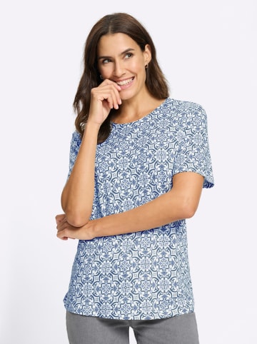 WITT WEIDEN Print-Shirt in ecru-jeansblau-bedruckt