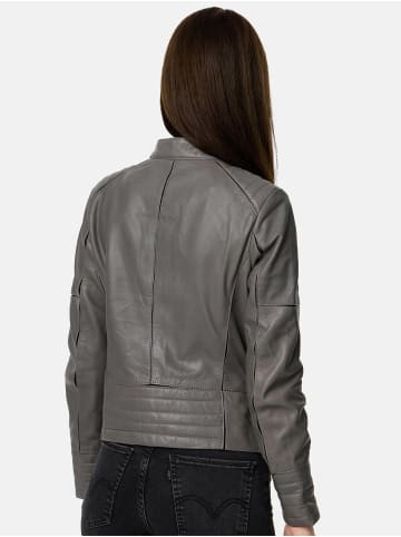 Tazzio Lederjacke "F524" - in Grau