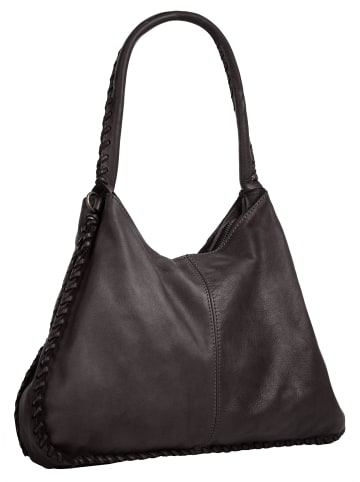 Samantha Look Shopper echt Leder in dunkelbraun