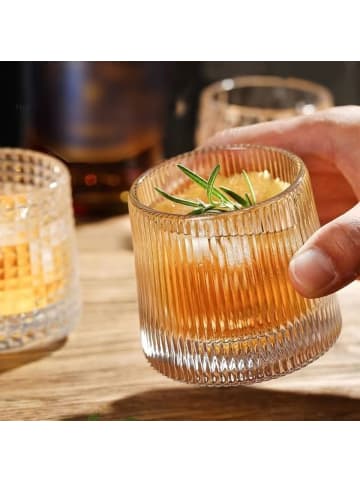 ZOHA 2er Set Whiskeyglas Glas Saft - 180 ml in Transparent