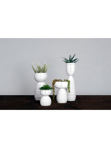 Goebel Vase "Klaus" Studio 8 Vultus 30 cm weiß in weiß