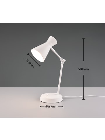 Reality Leuchten Tischleuchte ENZO in weiß matt