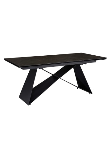 KADIMA DESIGN Esszimmertisch 180 - 260 cm Ausziehbar Keramik Glas , in Schwarz