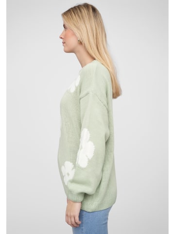 Cloud5ive Cloud5ive Gestrickter Rundhalsausschnitt in coral/offwhite