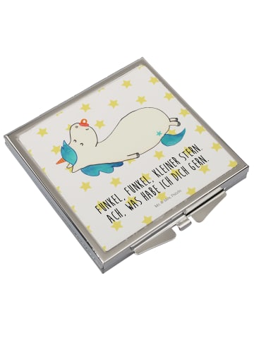 Mr. & Mrs. Panda Mini Spiegel Einhorn Schnuller mit Spruch in Weiß