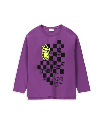 Coccodrillo T-shirt mit langen Ärmeln in violett