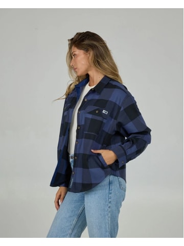 Salty Crew Flanell-Hemd Fathom in Indigo