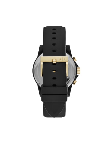 Armani Exchange Armbanduhr The Chronograph with Golden Details in schwarz