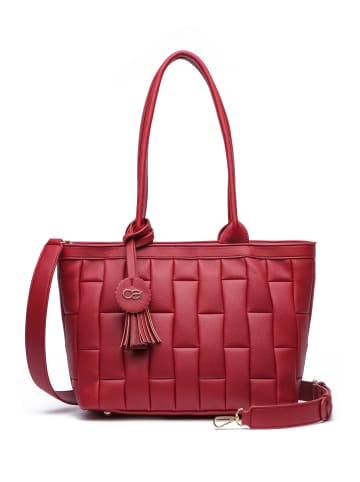 collezione alessandro Schultertasche " Luvre " in rot