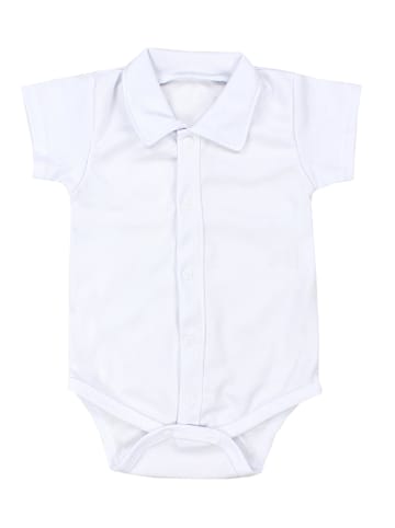 TupTam Baby Jungen Langarm Kurzarm Body mit Kragen in weiß Modell 1